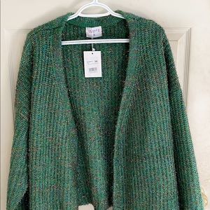 ModCloth sparkly green cardigan size 3x